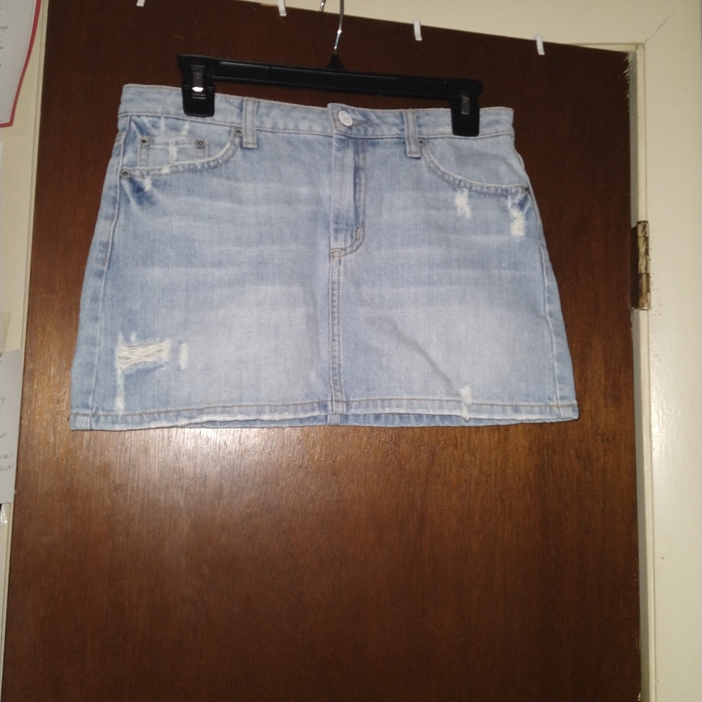 AE jean mini skirt